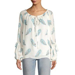 NWT: RAMY BROOK | Paulette Feather Peasant Top